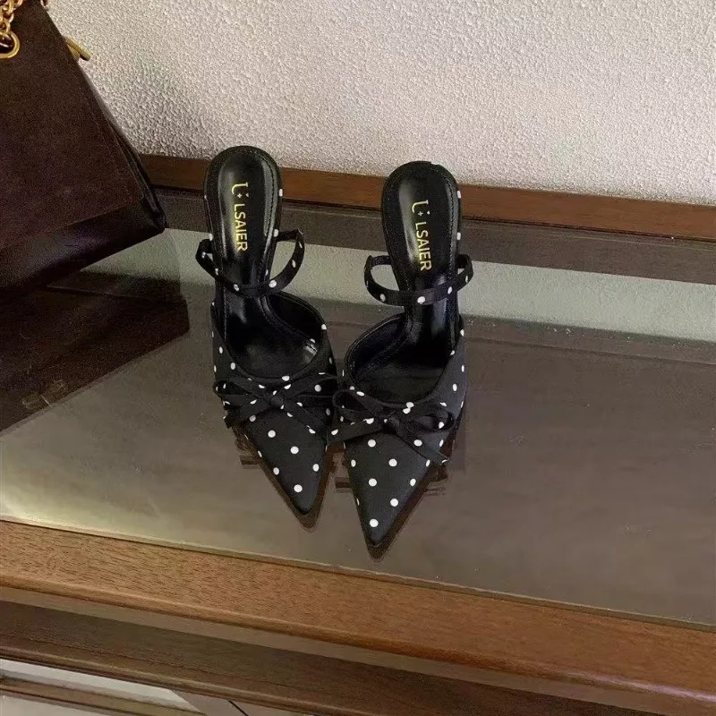 Strappy Heeled Sandals - Nuovi Sandali Estivi Francesi a Pois