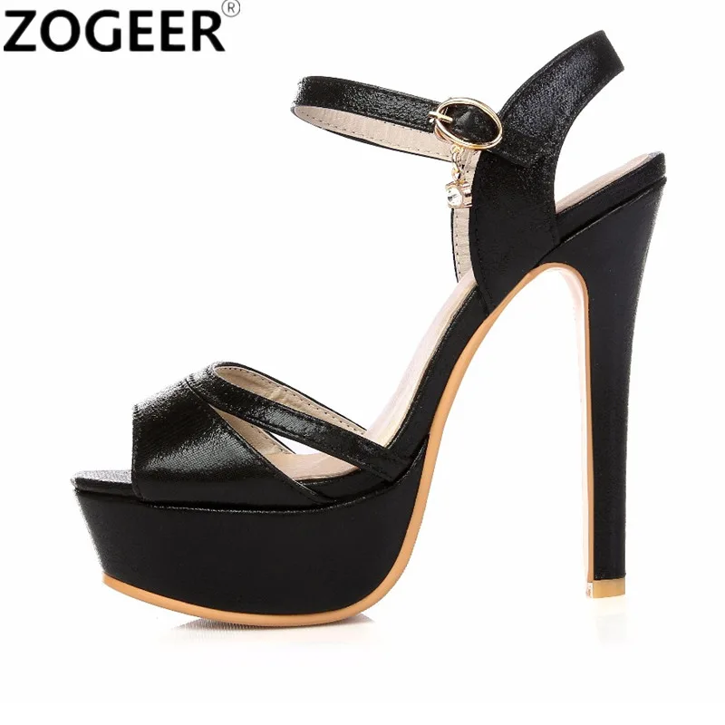 Metallic Heel Sandal - Sandali da donna alla moda Estate