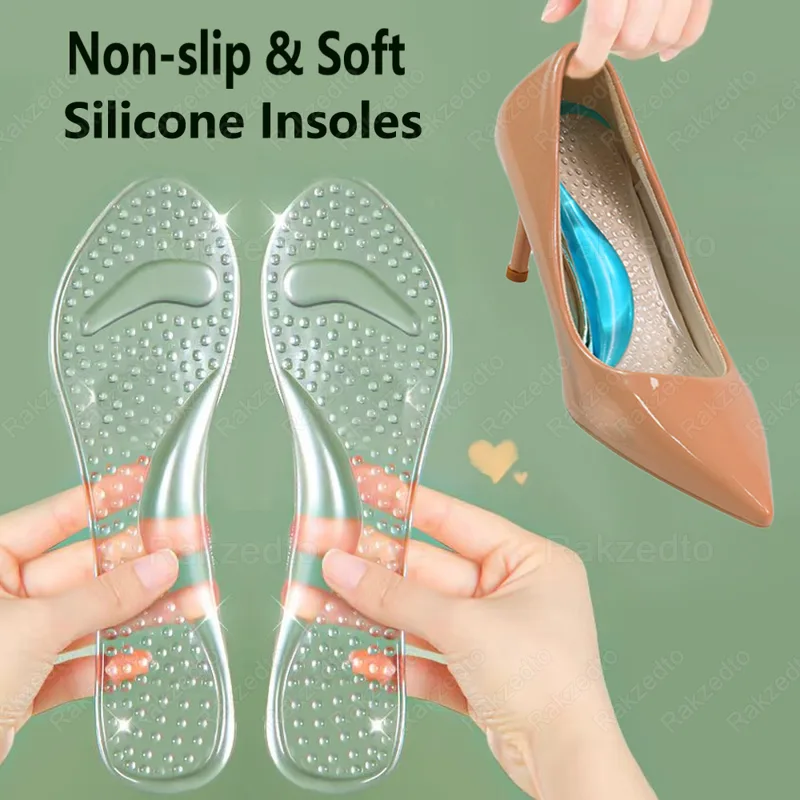 Women'S Shoes High Arch Support - Solette in silicone per scarpe da