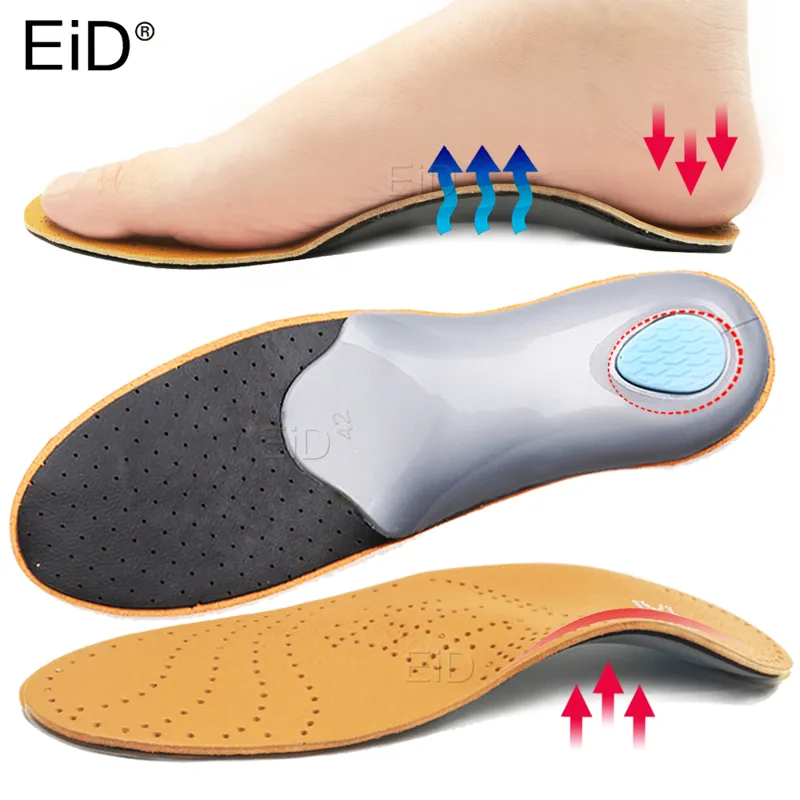 Women'S Shoes High Arch Support - EID soletta plantare in pelle di