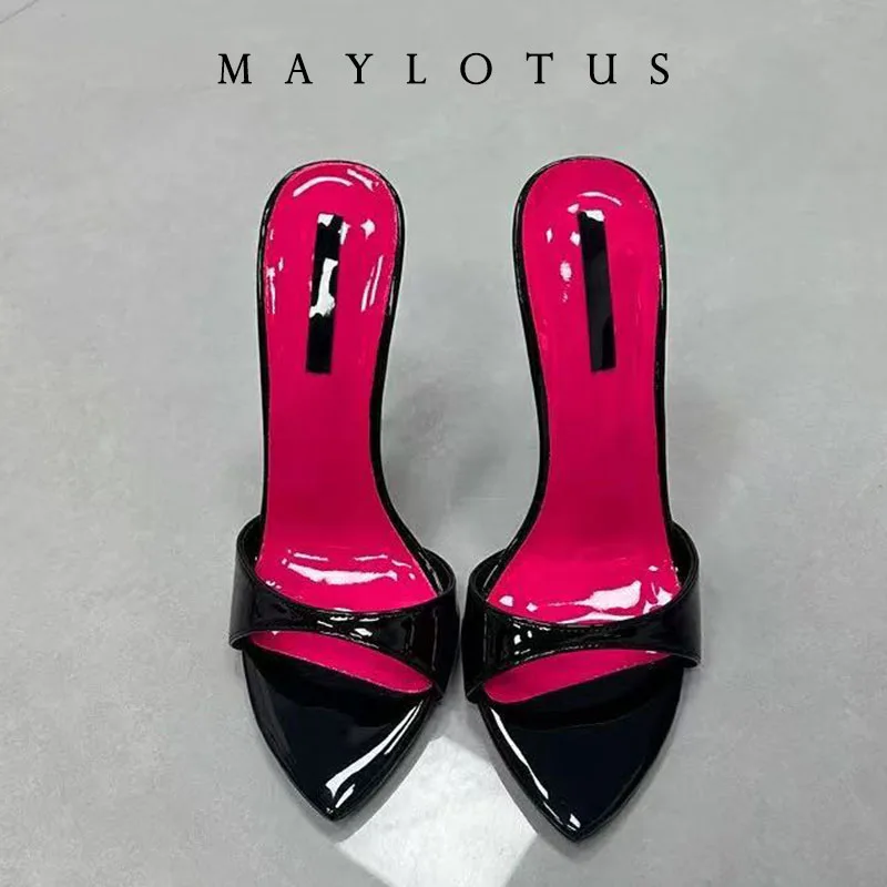 Women Shoes Ysl - Sandali con tacco a spillo patchwork