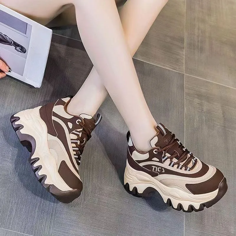Women'S Shoes Trending 2025 - Versatile altezza crescente suola spessa papà