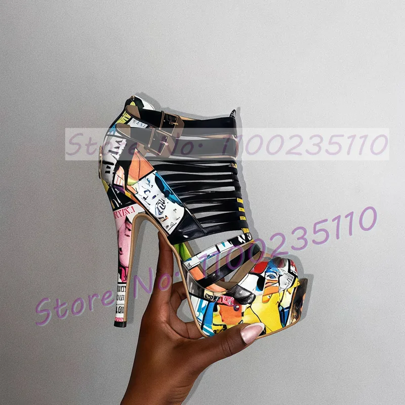 Sandali con plateau neri con g - Strappy Heeled Sandals recensione e prezzo
