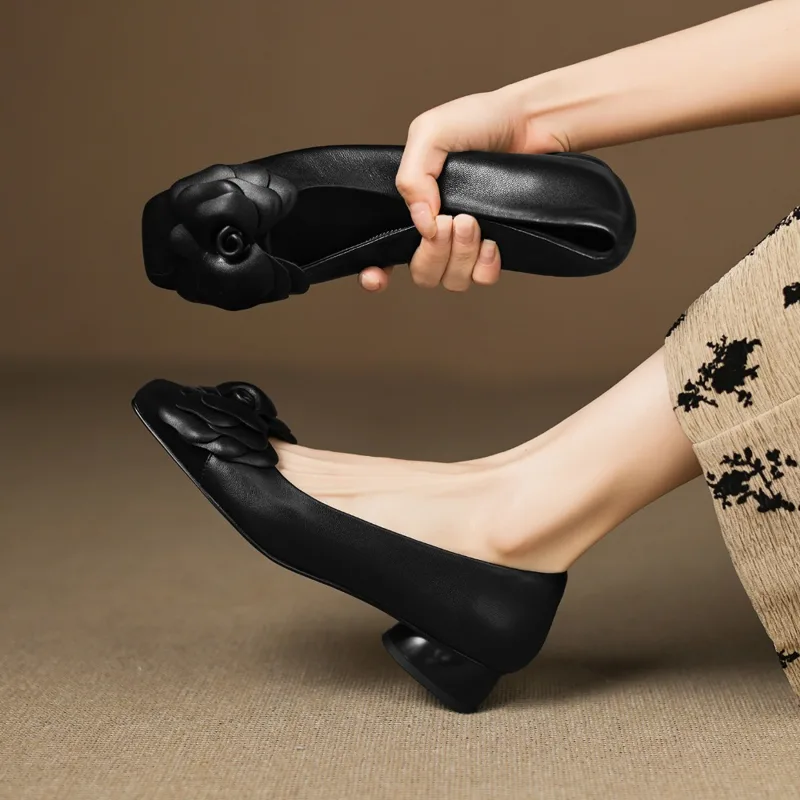 Scarpe singole con fiori alla  - Women Shoes Heels recensione e prezzo