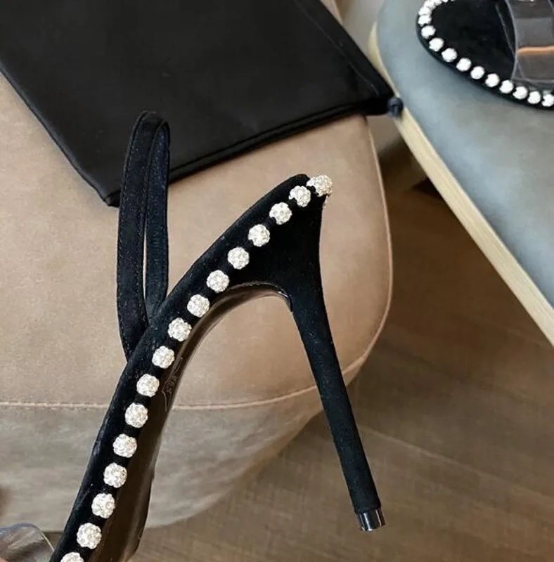 Estate Ragazze Rosa Nero Bianc - Clear Strap Heel recensione e prezzo