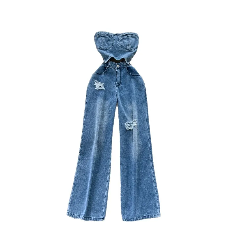 Tute in denim da donna, intere - Women'S Shoes Extra Wide recensione e prezzo