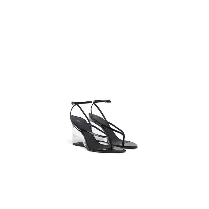 Sandali da donna in pelle vern - Clear Strap Heel recensione e prezzo