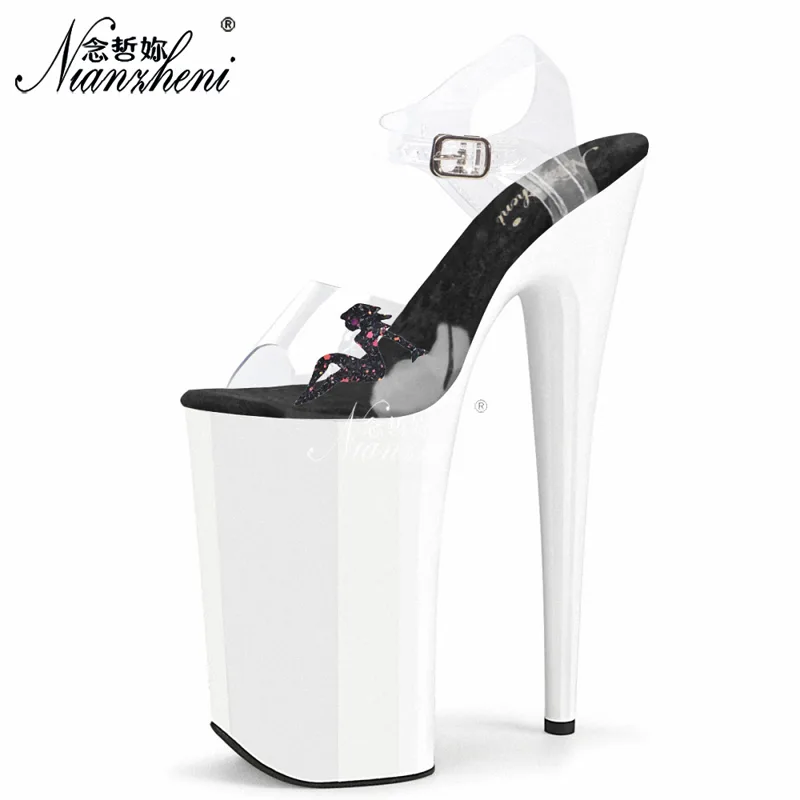 Sandali con plateau in PVC tra - Clear Strap Heel recensione e prezzo