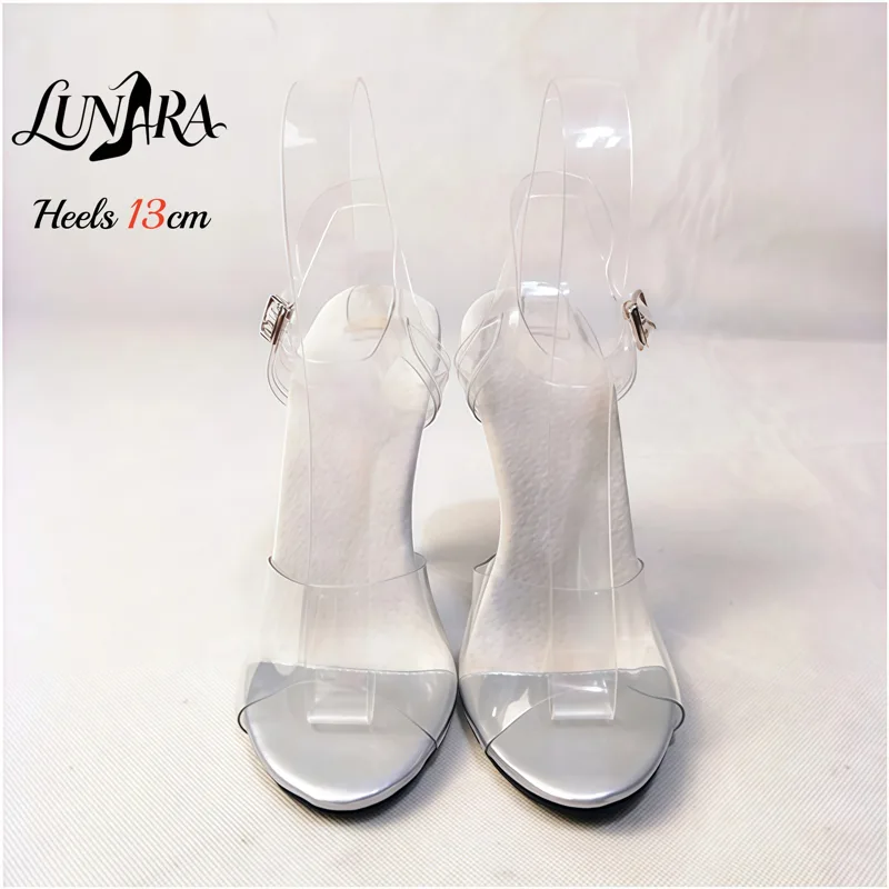 Sandali con Tacco Alto 13cm in - Clear Strap Heel recensione e prezzo