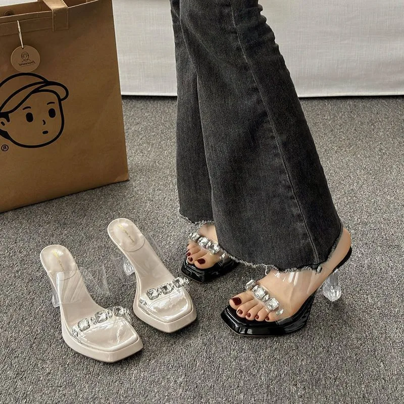 Sandali da donna con cinturino - Clear Strap Heel recensione e prezzo