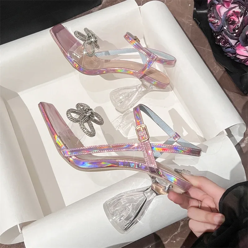 Aneikeh Moda Donna Sandali Far - Clear Strap Heel recensione e prezzo