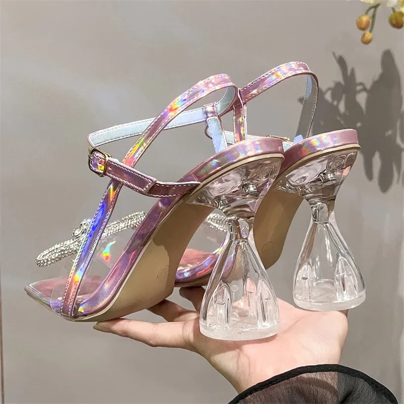 Aneikeh Moda Donna Sandali Far - Clear Strap Heel recensione e prezzo