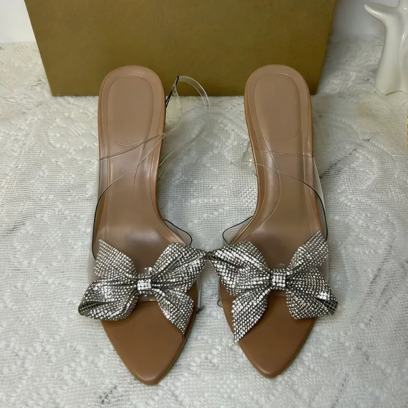 Tacchi Alti con Fiocco in Stra - Clear Strap Heel recensione e prezzo