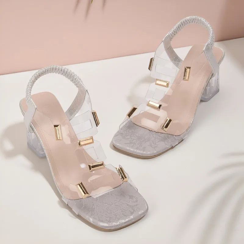 Sandali Eleganti con Tacco a B - Clear Strap Heel recensione e prezzo