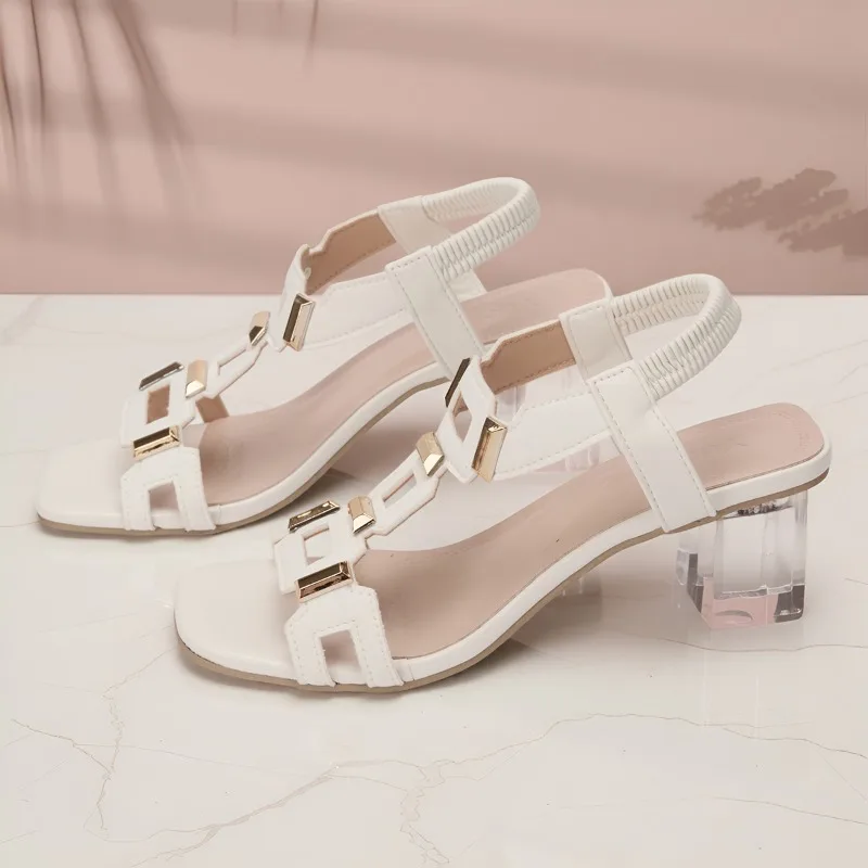Sandali Eleganti con Tacco a B - Clear Strap Heel recensione e prezzo