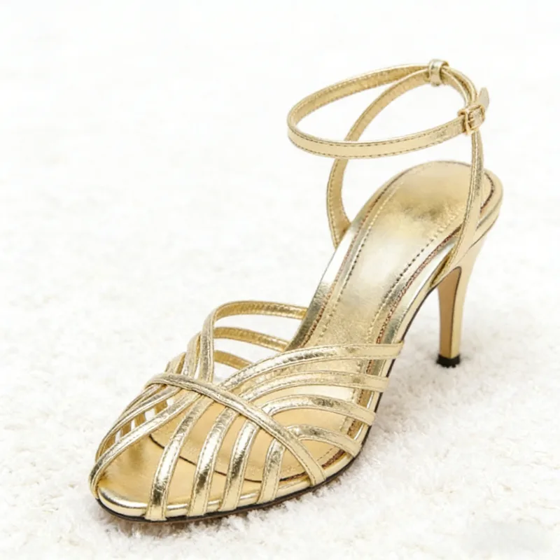 Sandalo sexy con tacco alto a  - Metallic Heel Sandal recensione e prezzo