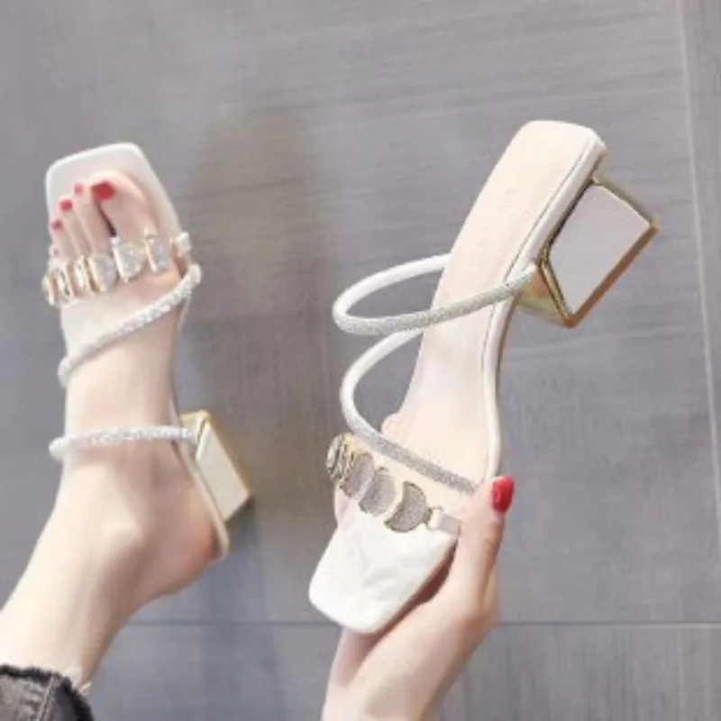 Sandali Estivi da Donna con St - Clear Strap Heel recensione e prezzo