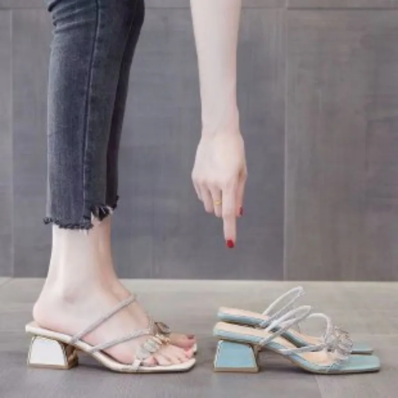 Sandali Estivi da Donna con St - Clear Strap Heel recensione e prezzo