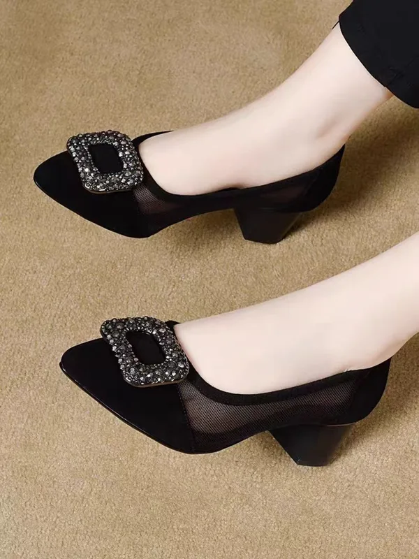 Eleganti Scarpe con Tacco a Bl - Women Shoes Size recensione e prezzo