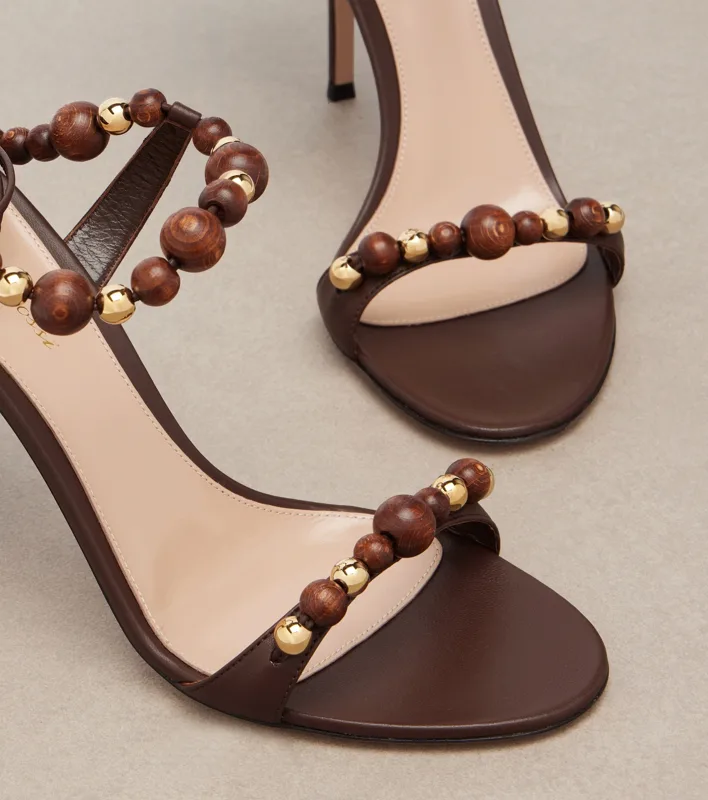 Sandali Retrò di Lusso in Pell - Metallic Heel Sandal recensione e prezzo